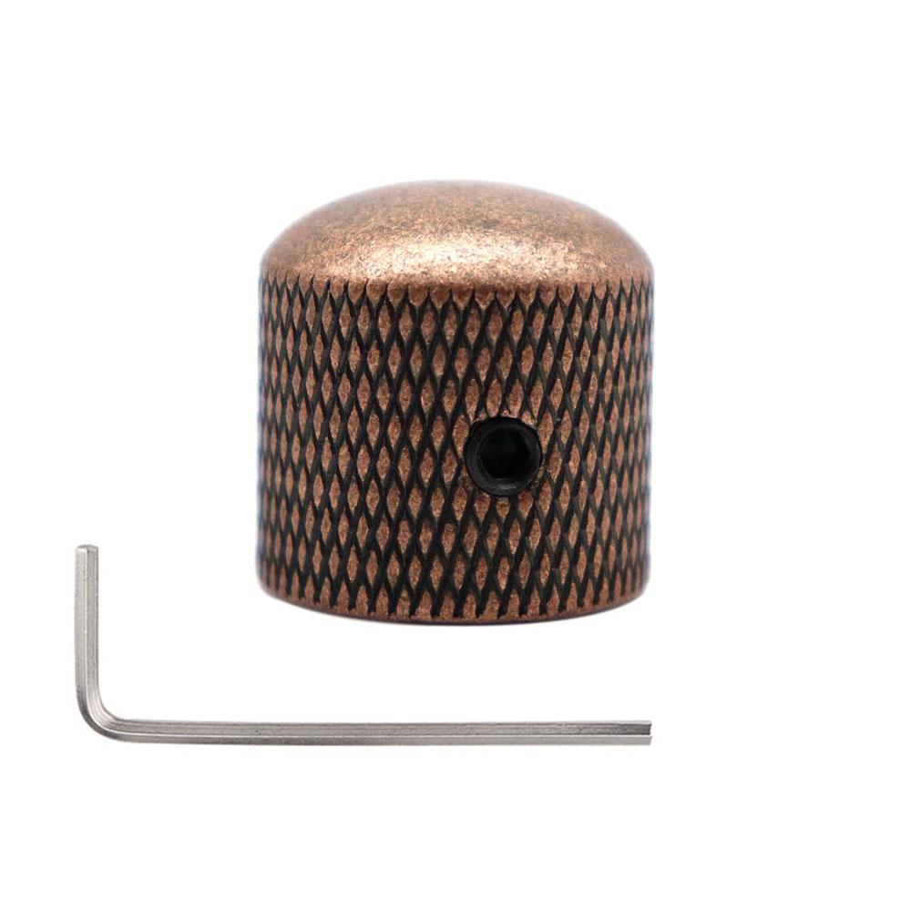 1Pcs2Pcs Metal Dome Knobs Electric Bass Guitar Knobs Volume Tone Control Knobs With Wrench Bronzebkcrgdblack Nickel