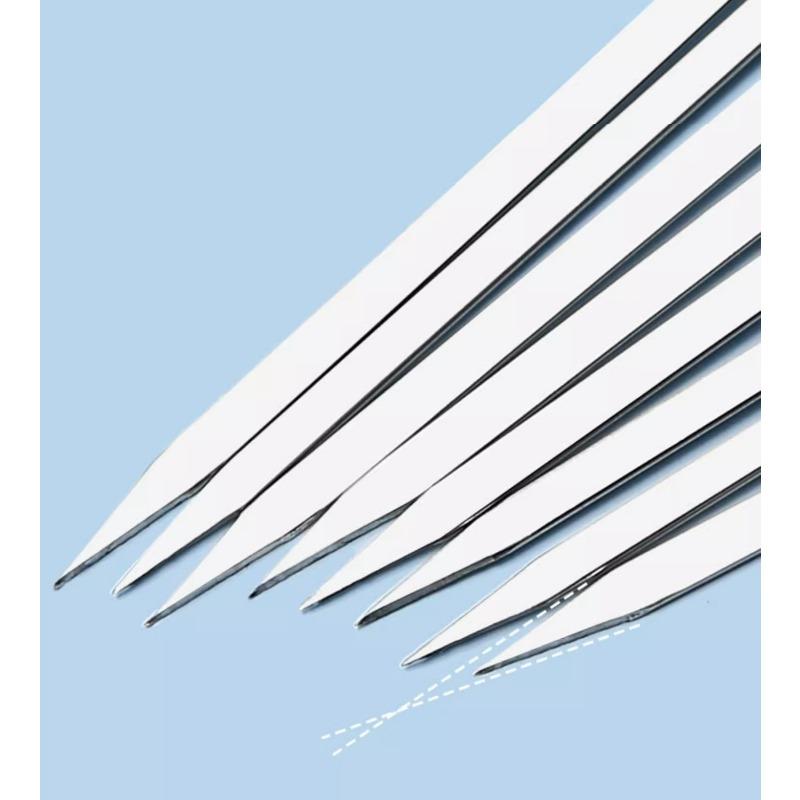 10 SZT Stal Nierdzewna Znak Grillowy Płaski Znak Szpikulec do Grilla Szaszłyki Jagnięce Szpikulce Przebijające Znak Żelazny Patyk Znak Grillowy