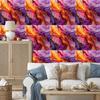 Ink Violet, Red and Purple Wallpaper for Living Room and Bedroom 50x1000