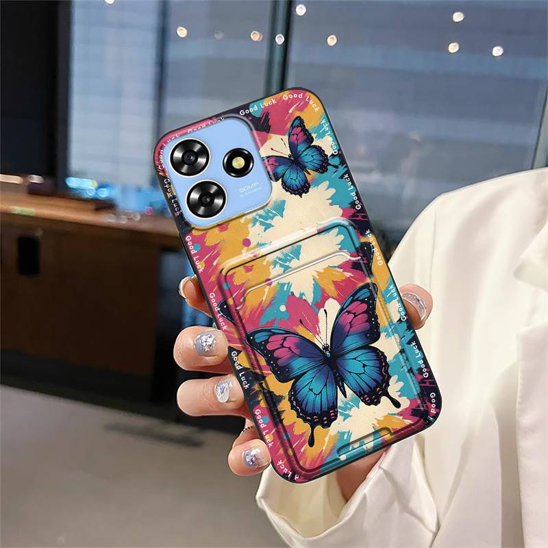 Waterproof Fashion Design Phone Case For ZTE Blade A73 4G/V50 Smart/V50 Design 4G/Axon50Lite Card Bag Back Cover Cartoon