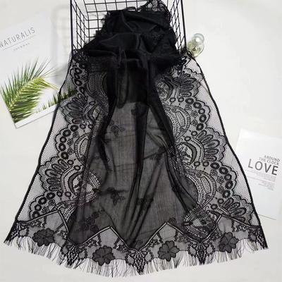 Nuovo ricamo pizzo sciarpa scialle floreale triangolare velo scialle per le donne festa sciarpa matrimonio poncho stole signore fascia avvolge