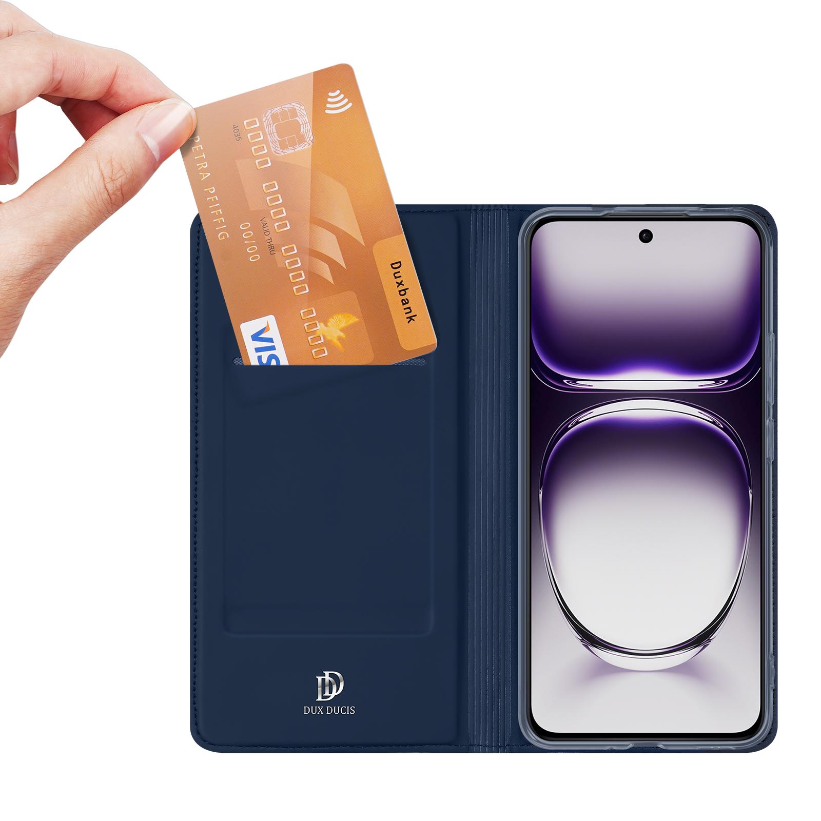 

DUX DUCIS Skin Pro Series For Oppo Reno12 5G (Global) Case Leather Phone Cover with Card Slot Blue