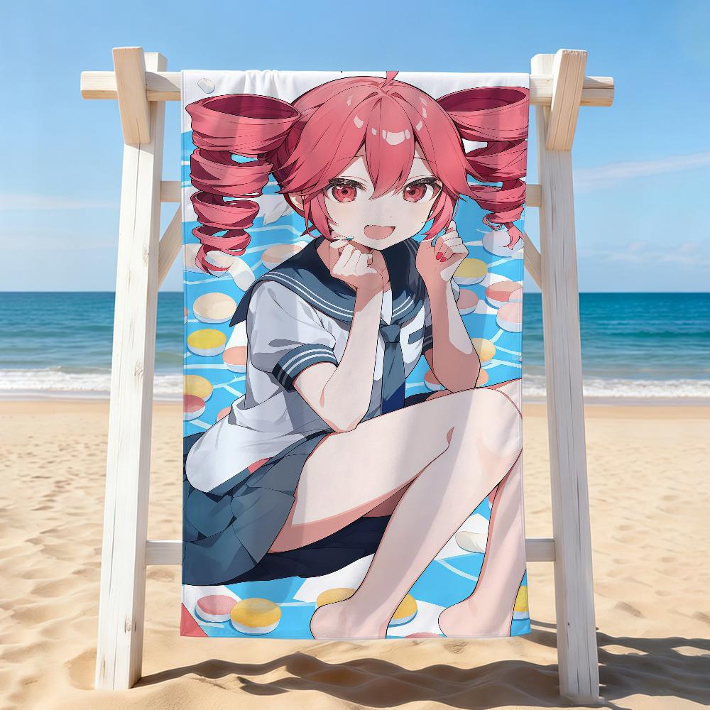 virtual singer K-Kasane T-Teto Towel Drying Bath Towel Applicable To Light Swimming Camping Yoga Beach Out