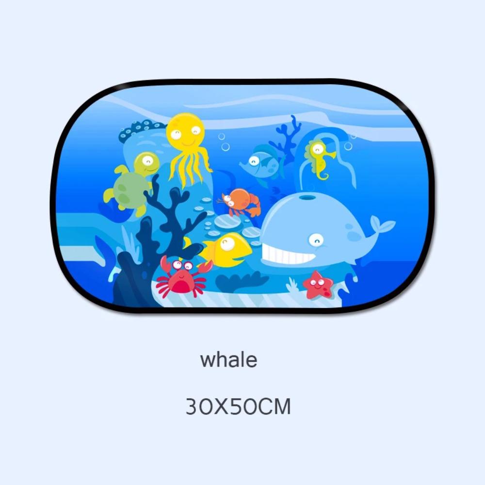 Cartoon Windshield Sunshade New Foldable UV Protection Sun Visor Electrostatic Adsorption Windscreen Cover Auto