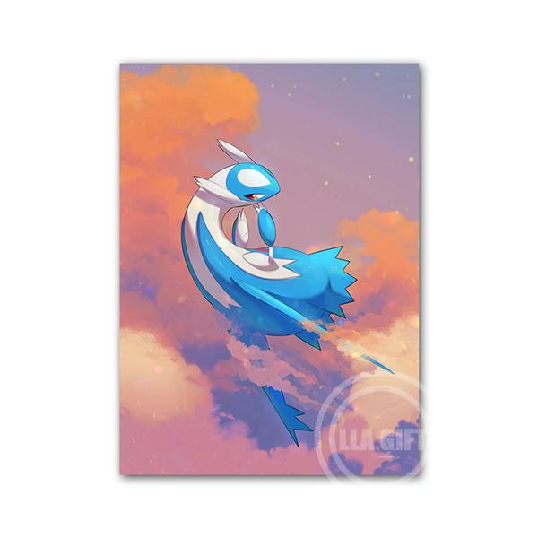 

Canvas Painting Pokemon Latias Latios Cartoon Wall Poster Pikachu Nordic Nursery Kids Bedroom Decoration Picture Mural Cudros 21X30CMNo Framed