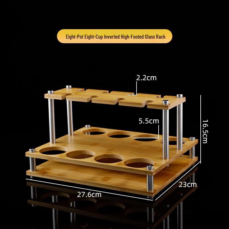

Portable Baijiu Liquor Set with Bamboo Storage Rack