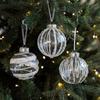 New 8CM Transparent Christmas Hanging Balls DIY Plastic Christmas Tree Ornament Christmas Hanging Ornament Wedding Party