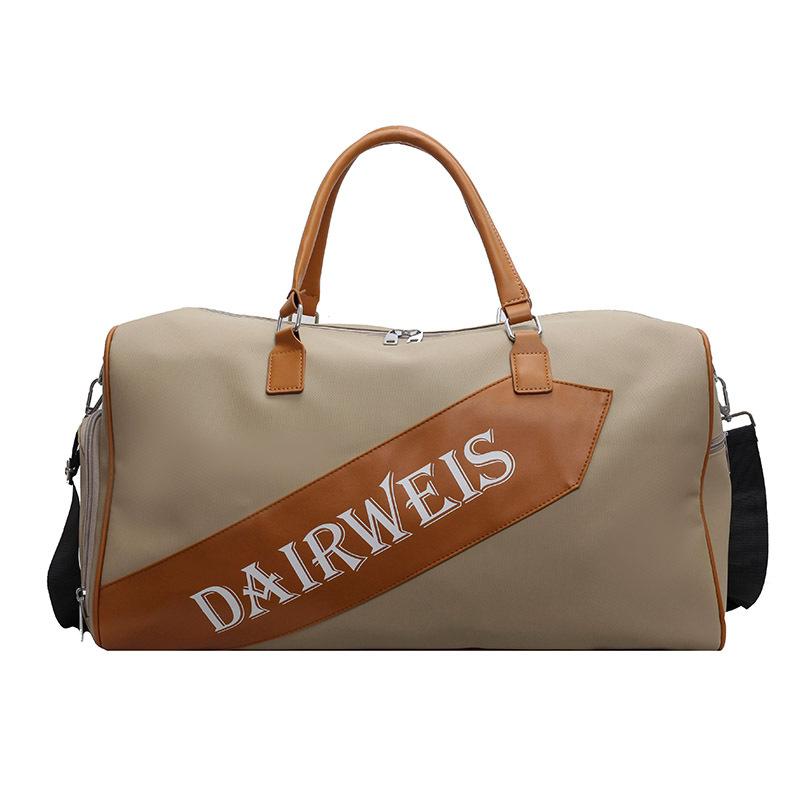 

Fashion personalized design Going out to play Large capacity portable travel bag with shoe compartment Dry and wet separation casual fitness bag хаки