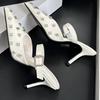 Mode Mode Kristallnieten Designer High Heels Mules Slipper Elegant Spitz Zehen Schnallenriemen Schuhe Damen Pumps Sandalen