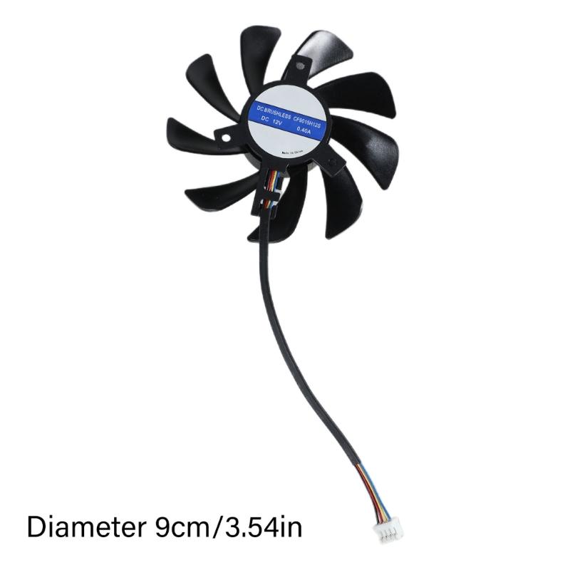 1PC CF9015H12S 90mm 12V 4Pin VGA Cooling Fan for 1070Ti 1080 1050 1060 Graphics Card Fan