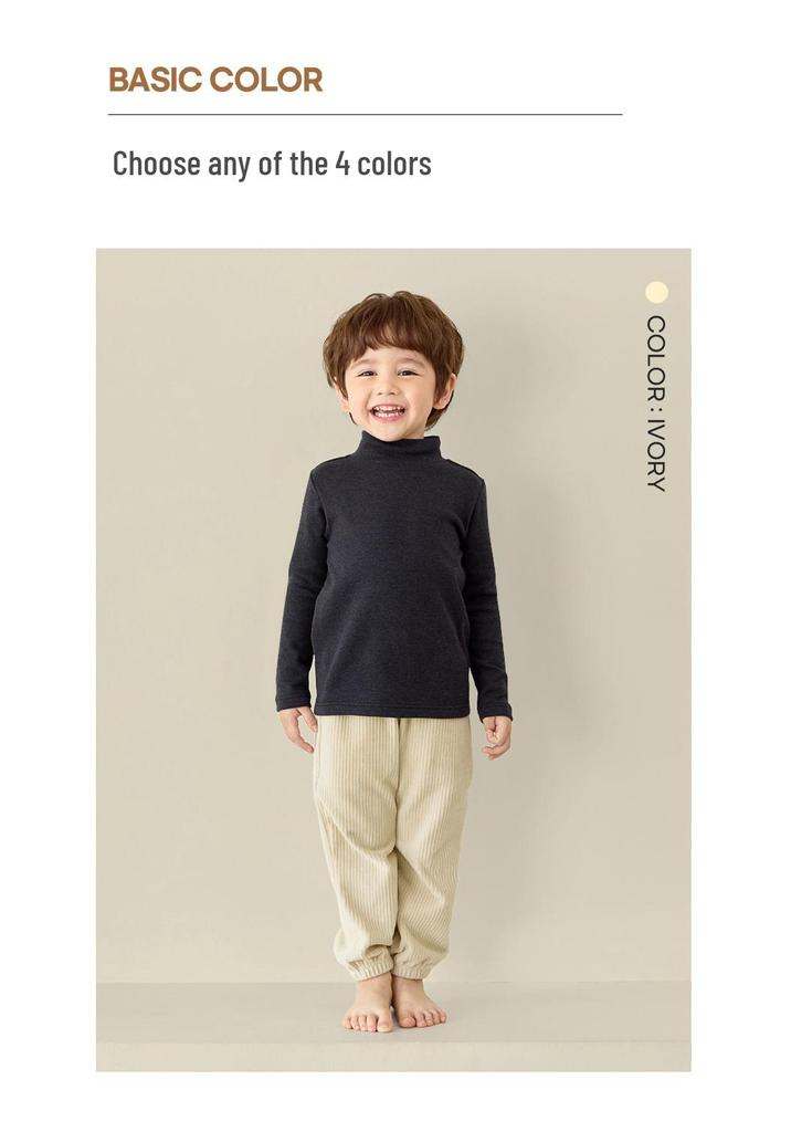 Unifriend Kids' Thick Corduroy Lantern Pants - Autumn/Winter, Korean Style for Baby Boys & Girls