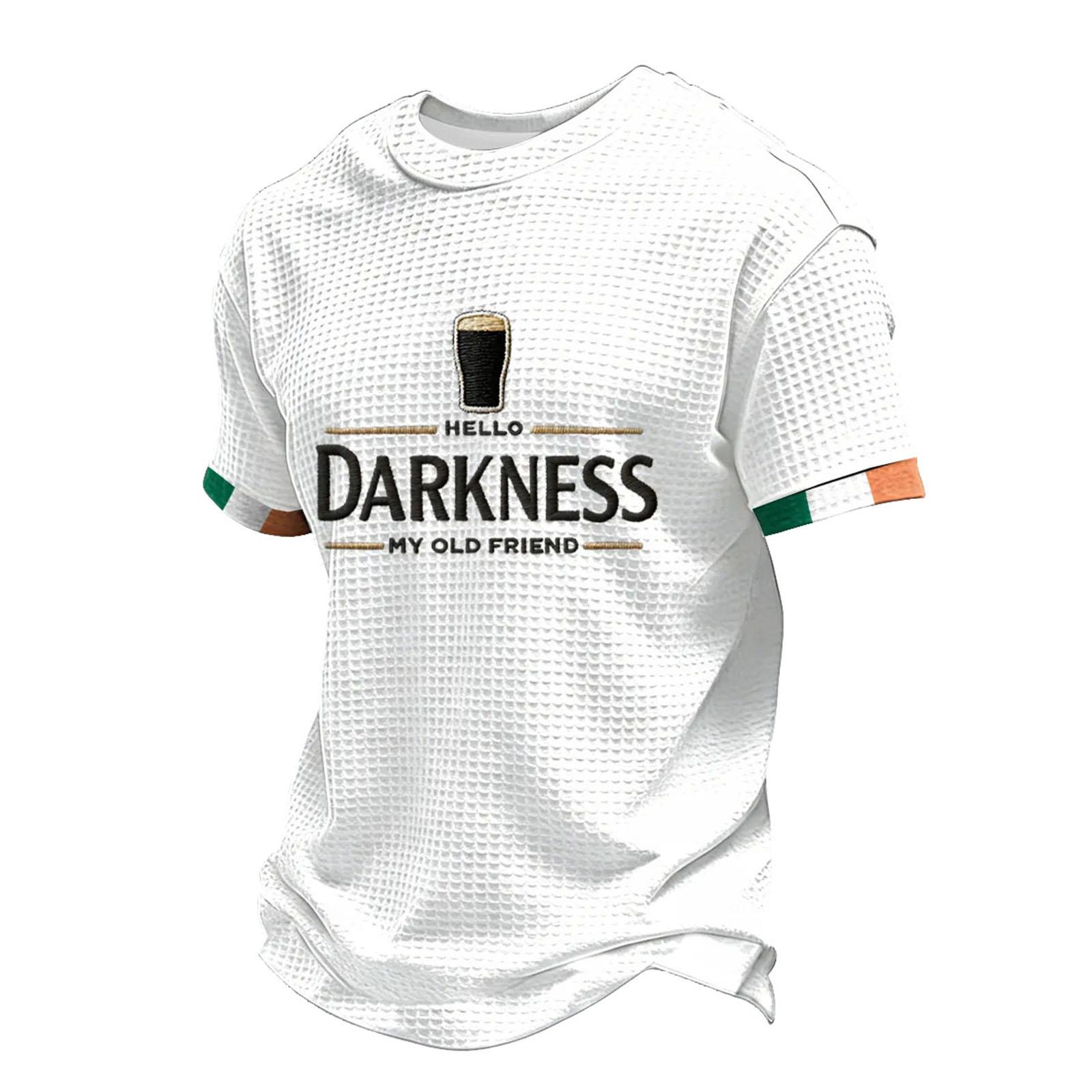 

Men s Casual Round Neck Short Sleeve T-Shirt XL білий