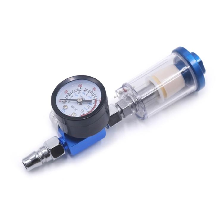 Air RegulatorValve Pneumatic SprayGun Air Regulator Gauges G1/4 Quick Connect