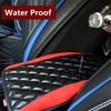 Car Armrest Cushion Pad Center Console Box Red Leather Arm Rest Support Cover
