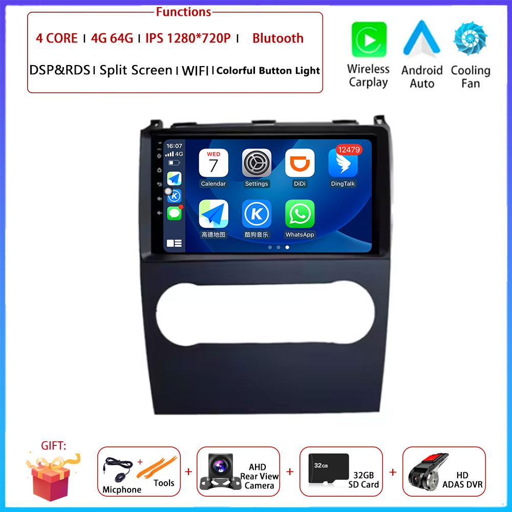 Android Carplay For Mercedes Benz B200 A B Class W169 A160 A180 A200 A220 2009-2012 Car Radio Navigation GPS Multimedia Video