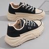 Damen Plateau-Sneaker, Modische Dicksohlige Dad Shoes, Vielseitige Lässige Sportschuhe Für Studenten, Atmungsaktive Schnür-Turnschuhe