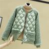 Giacca invernale da donna leggera e sottile in cotone imbottito, corta e larga, stile western finto, spessa e calda, piccola giacca imbottita in cotone