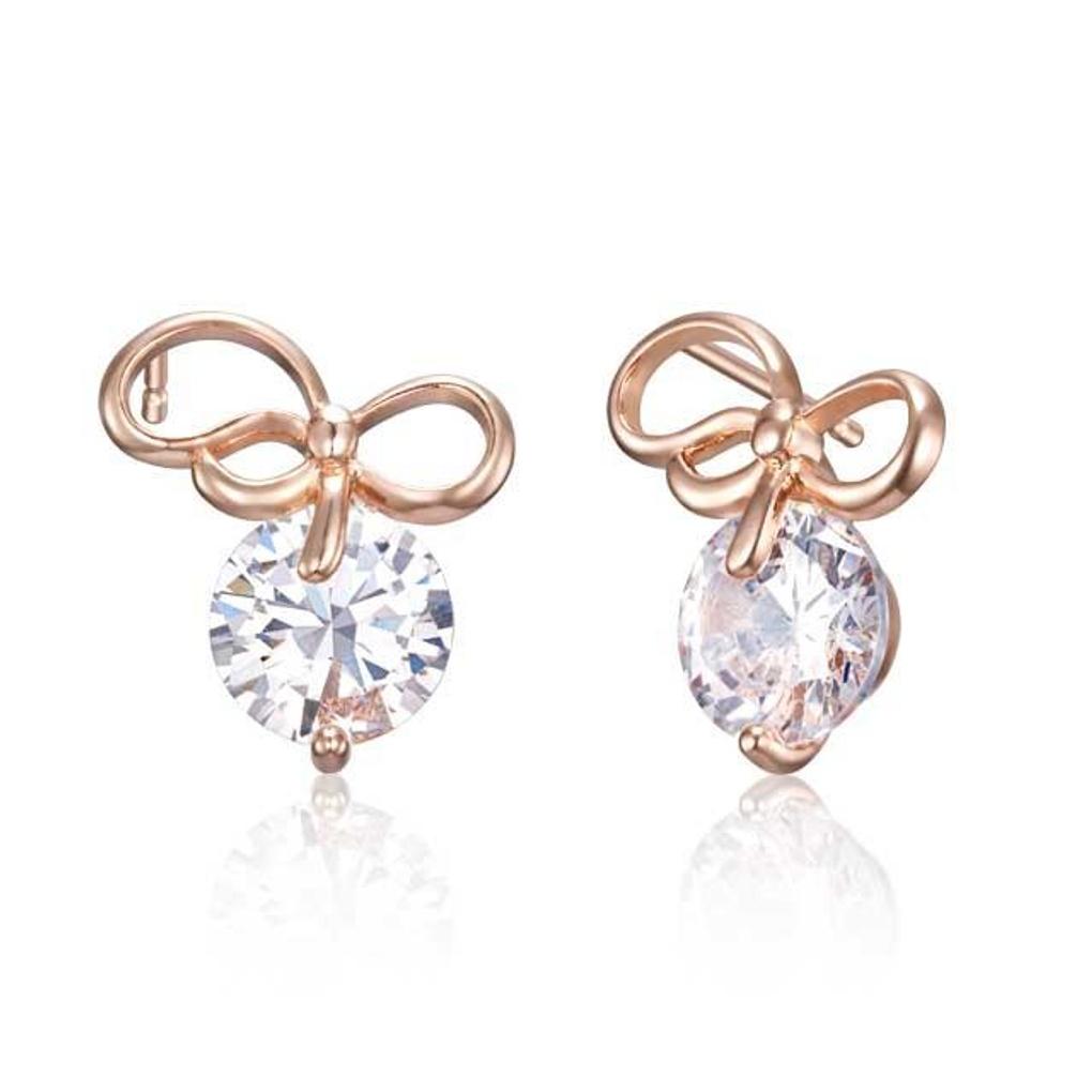 

[CRANNE] 14K GF Bolt Stone Ribbon Earrings C24EGF191
