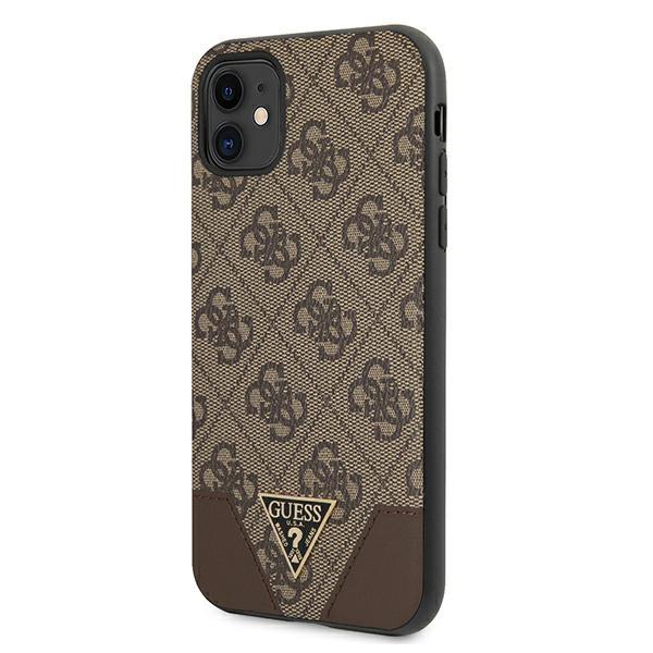 Guess Guhcn61Pu4Ghbr Iphone 11 6,1 / Xr6,1 Brązowy/Brown Hardcase 4G Triangle Collection