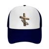 Rustic Faith Cross Thorn Emblem Mesh Baseball Cap Casual Hat Outdoor  For Womens Unisex FeUnisex