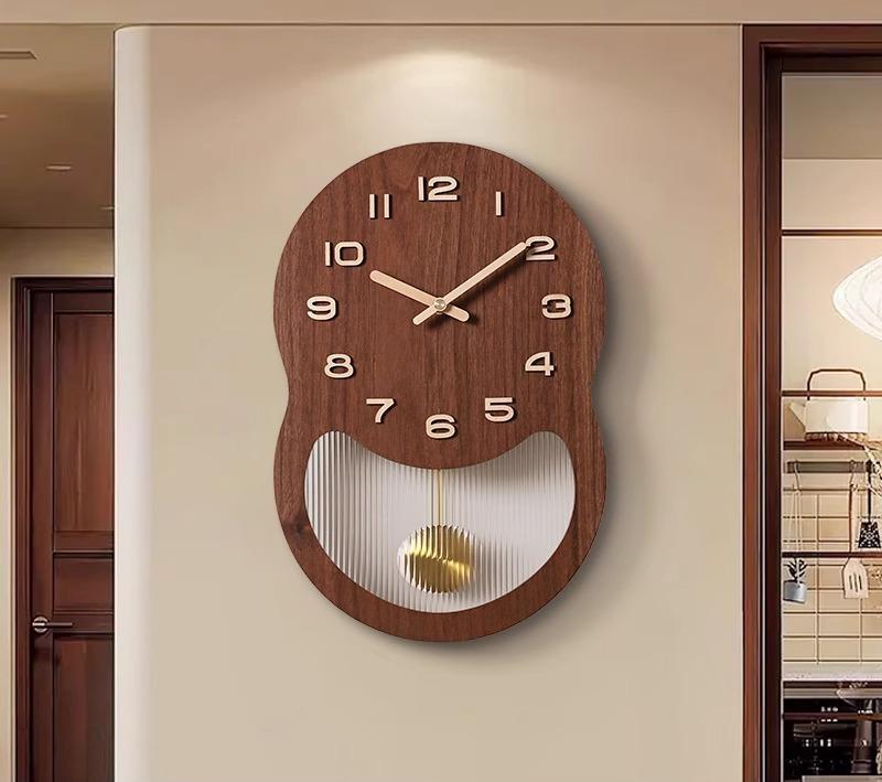Wall Clock Chinese Antique Living Room New High-end Chinese Retro Art Creative Clock Wall Hanging Home Decoration
