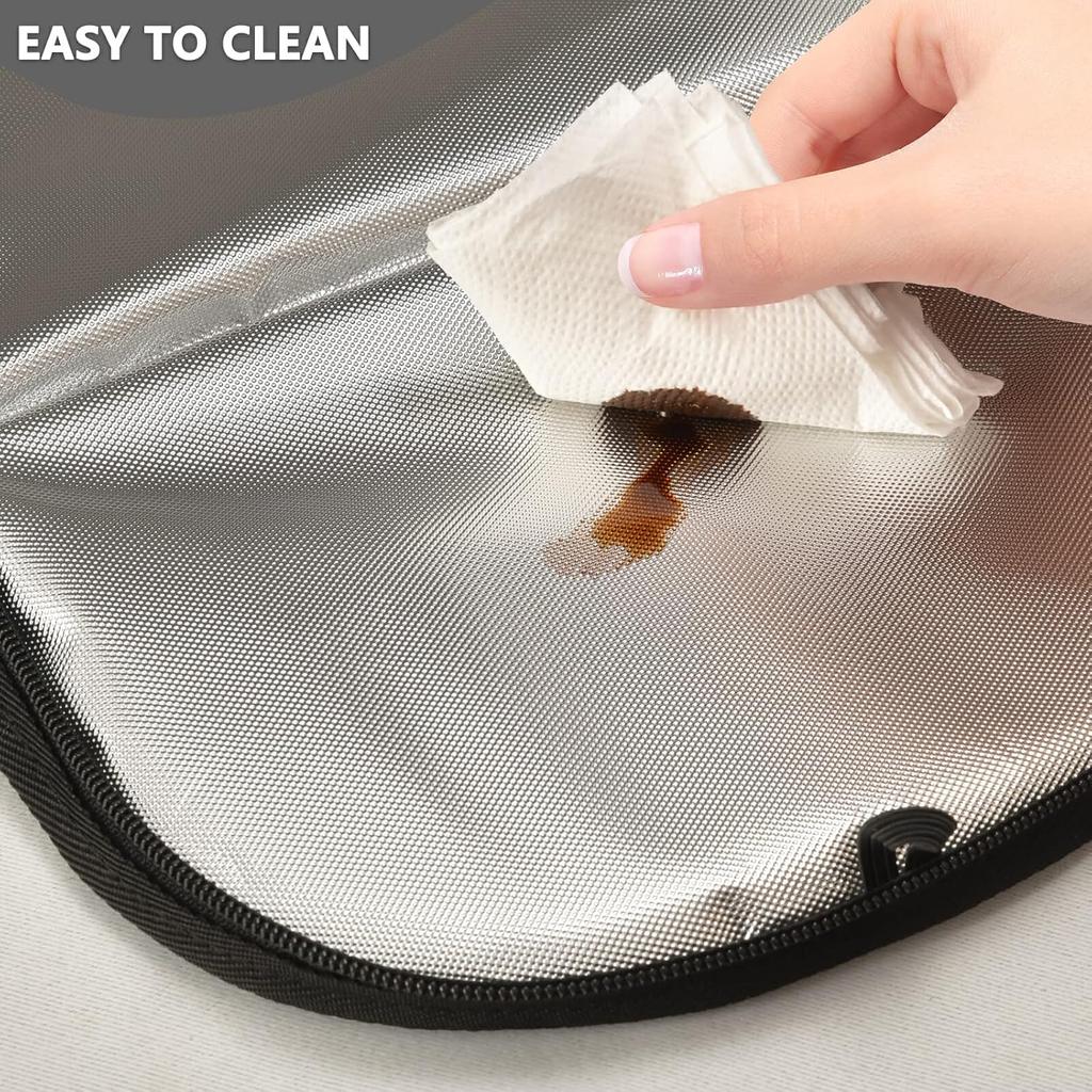 Halloween Gray Spider Web Car Trash Can with Lid Waterproof Leak Proof Car Trash Bag Car Garbage Can for Headrest SUV Truck