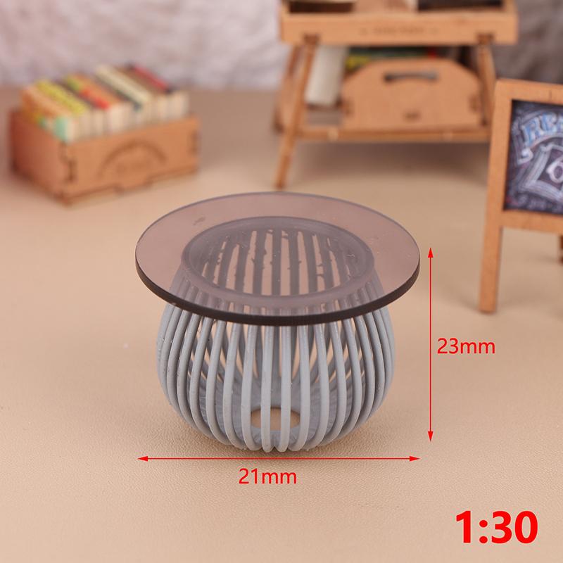 1Pc Puppenhaus Zubehör Dekoration Spielzeug Puppenhaus Miniatur Simulation Balkon Rattan Stühle Tische und Stühle Möbel Modell