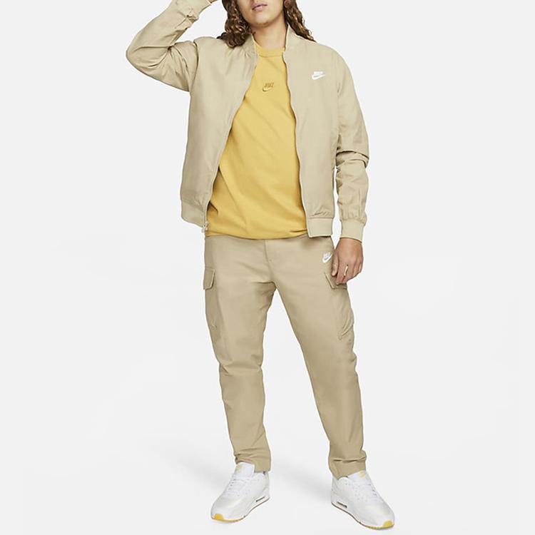 Nike Sportswear Premium Essentials Logo T-Shirt Men Tops Yellow DO7393-725