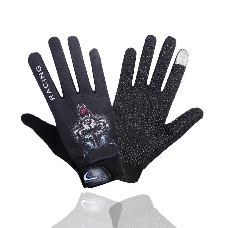 Cycling Gloves Men and Women's Spring Outdoor Sports Frisbee Cycling Breathable Sun Protection Non-slip Long Finger Touch Screen Thin Gloves