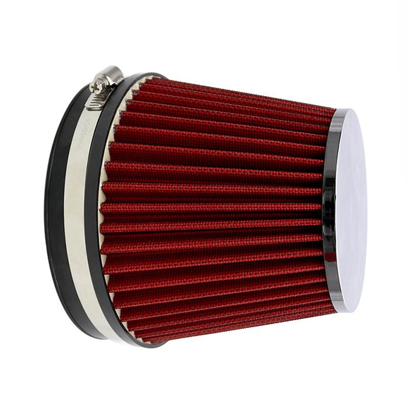 Cone Air Filter 152mm/6in Non-Woven Fabric Red Cold Air Intake Cone Filter