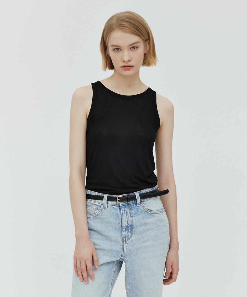 WEARIS See-Through Sleeveless_Black