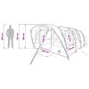 Tunnel Tent Olive Green 427 x 315 x 178 cm Polyester and Steel