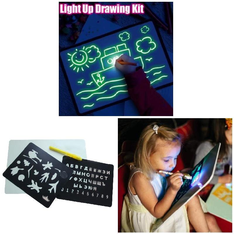 Buy Sketchpad Draw Portable Fun Developing Drawing Light Board Kids Up