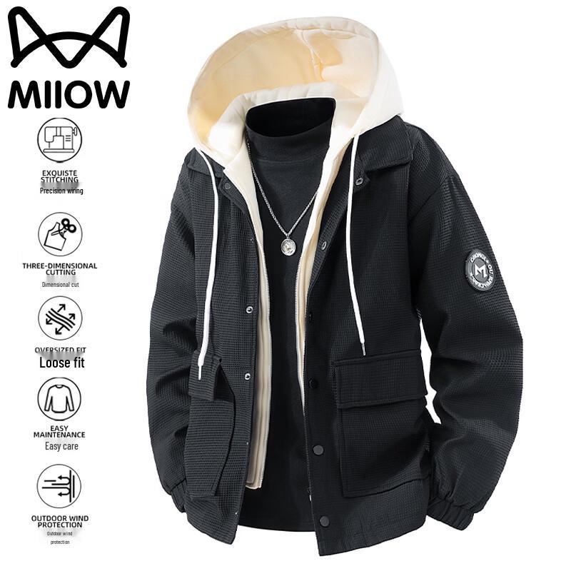 MiiOW Men's Casual Hooded Windproof Sport Jacket