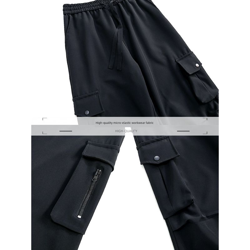 Tall Men's Extra-Long Pants, Autumn 185 Straight-Leg Cargo Pants, Boys' Autumn Youth Casual Pants