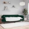 Vidaxl Sofa With Sleeping Function, Dark Green, 80X200Cm, Upholstered In Velvet