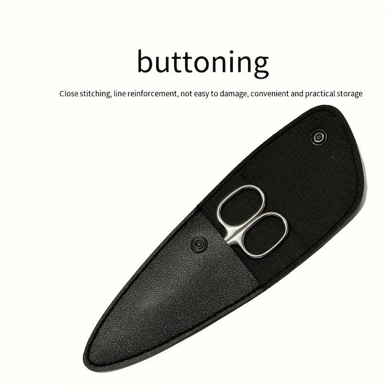 Beauty Cuticle Scissors Precise Stainless Steel Tool for Nail Care And Facial Grooming Equipped with Protective Storage Cover