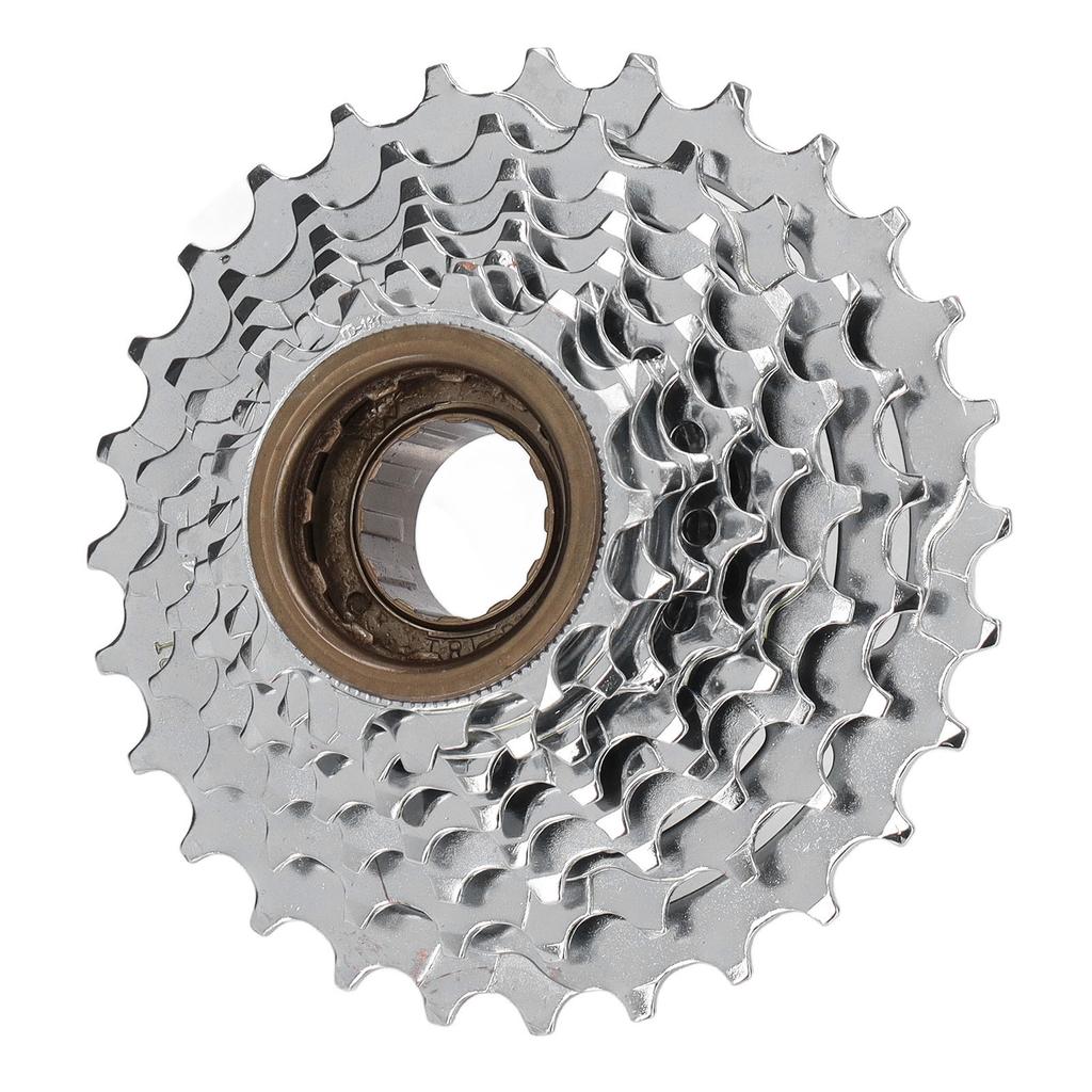 Bicycle Freewheel Sliver Steel 8 Speed 13‑28T Threaded Flywheel for Mountain Bike