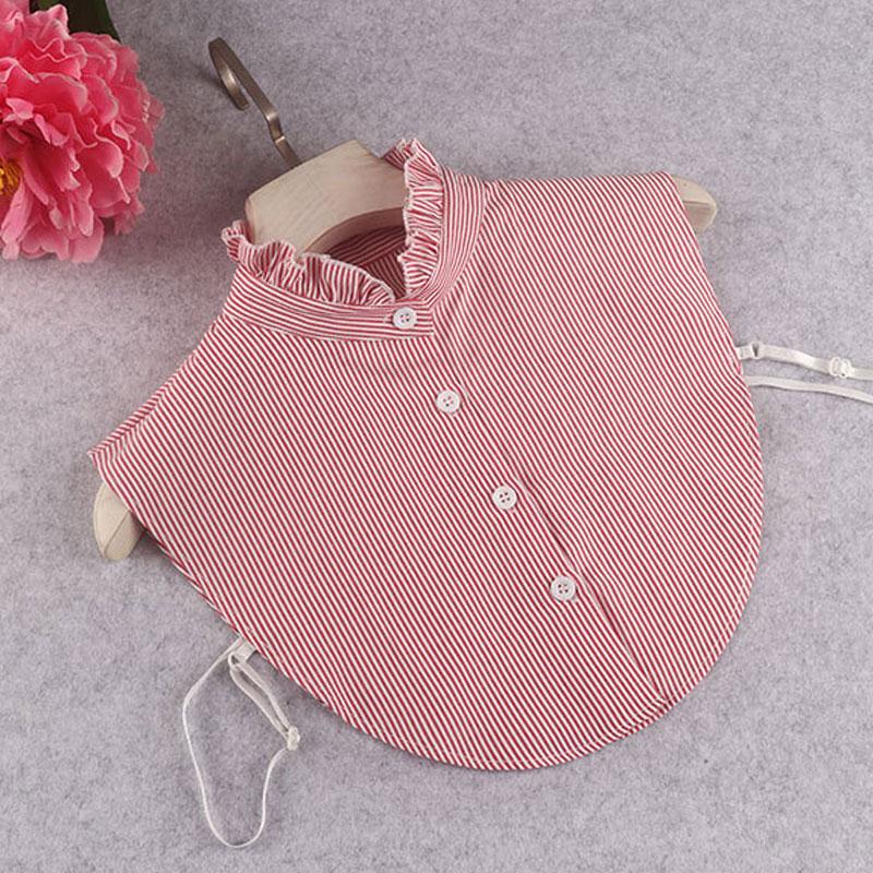 Dünner gestreifter falscher Kragen Abnehmbare Stehkragen Bluse Top Stehkragen für Frauen Mädchen Dekorative Gastgeschenke