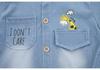 Kinder Koreanischer Stil Denim Hemd & Shorts Set mit Cartoon Hirsch Print