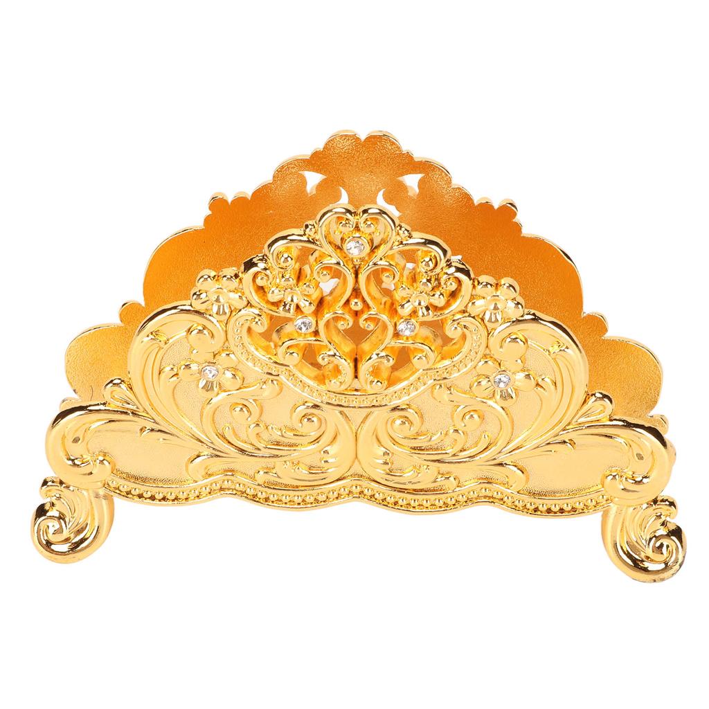 Napkin Holder European Style Metal Hollow Flower Pattern Paper Tissue Holder Freestanding Paper