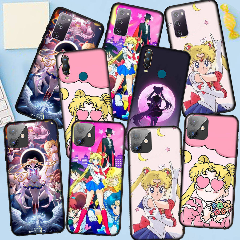 Phone Case for iPhone 17 16 15 Xiaomi Poco F8 F7 X7 X6 M8 C85 C75 C71 Redmi Note 14 13 12 11 Pro Max A3 A4 14C 13C 12C 15C Cute Sailor Moon Girl Cover