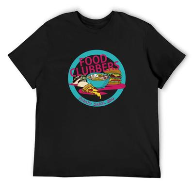 Food Clubbers 2014 T-Shirt Designer Shirts Anime Graphic T Shirts Blanks Funny T Shirts Men