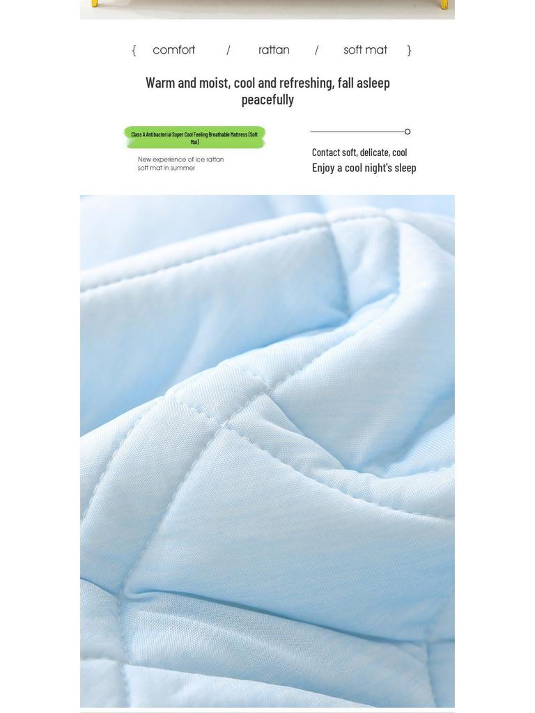 Breathable Cooling Mattress Mat - Soft, Machine Washable Summer Bedding (1.5m/1.8m)