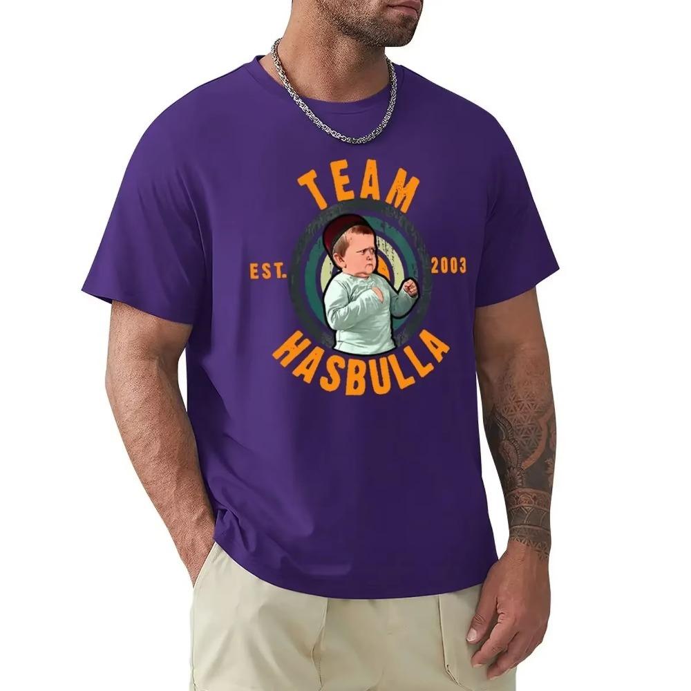 Team Hasbulla Smile Hasbulla Fighting Meme T Shirt Harajuku Short Sleeve T-shirt 100% Cotton Graphics Tshirt Tops