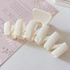 Head Clip Trendy Beautiful Strong Claw Large Size Eco-friendly Daily Styling Resin Solid Color Shark Clip Hair Accessories