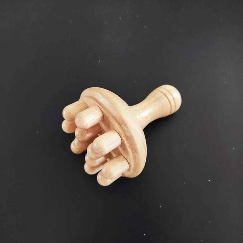 Wooden Mushroom Shape Massage Manual Wood Therapy Massage Tool Anti Cellulite Maderoterapia Lymphatic Drainage for Full Body Use