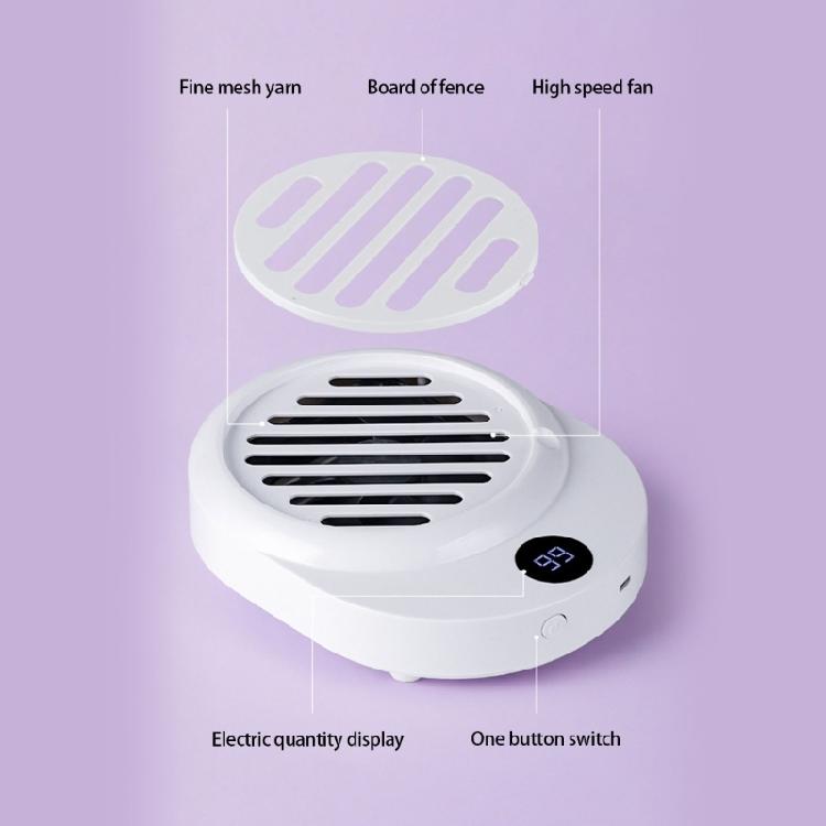 Quiet Nail Drill Dust Extractor Collector Powerful Filtration Rechargeable Battery Compact ABS Body For Salon Home Use