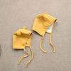 Cute Small Pompom Baby Hat Solid Color Newborn Boy Girl Ear Protection Cap Spring Autumn Infant Toddler Lacing Warm Beanie