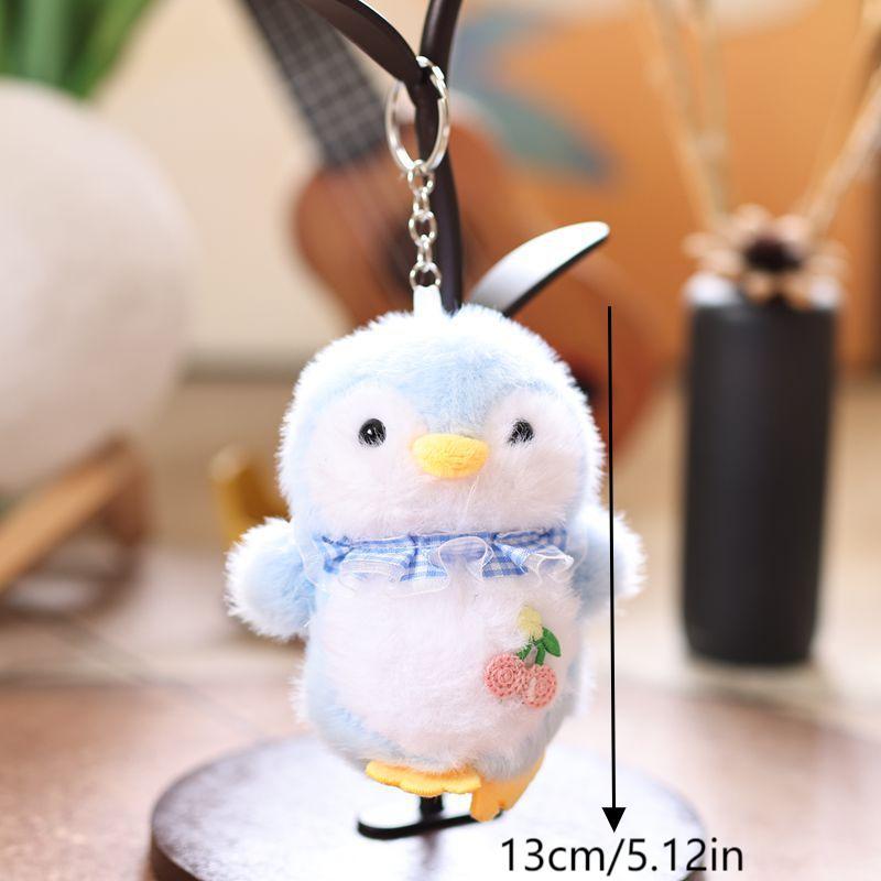 Cute Cartoon Penguin Plush Keychain Stuffed Doll Keyring Backpack Pendant Bag Hanging Decoration Lovely Gifts
